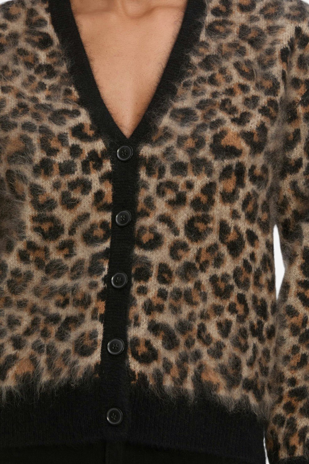 *PREORDER* The Brushed Cashmere Cardi - Leopard - Image 3