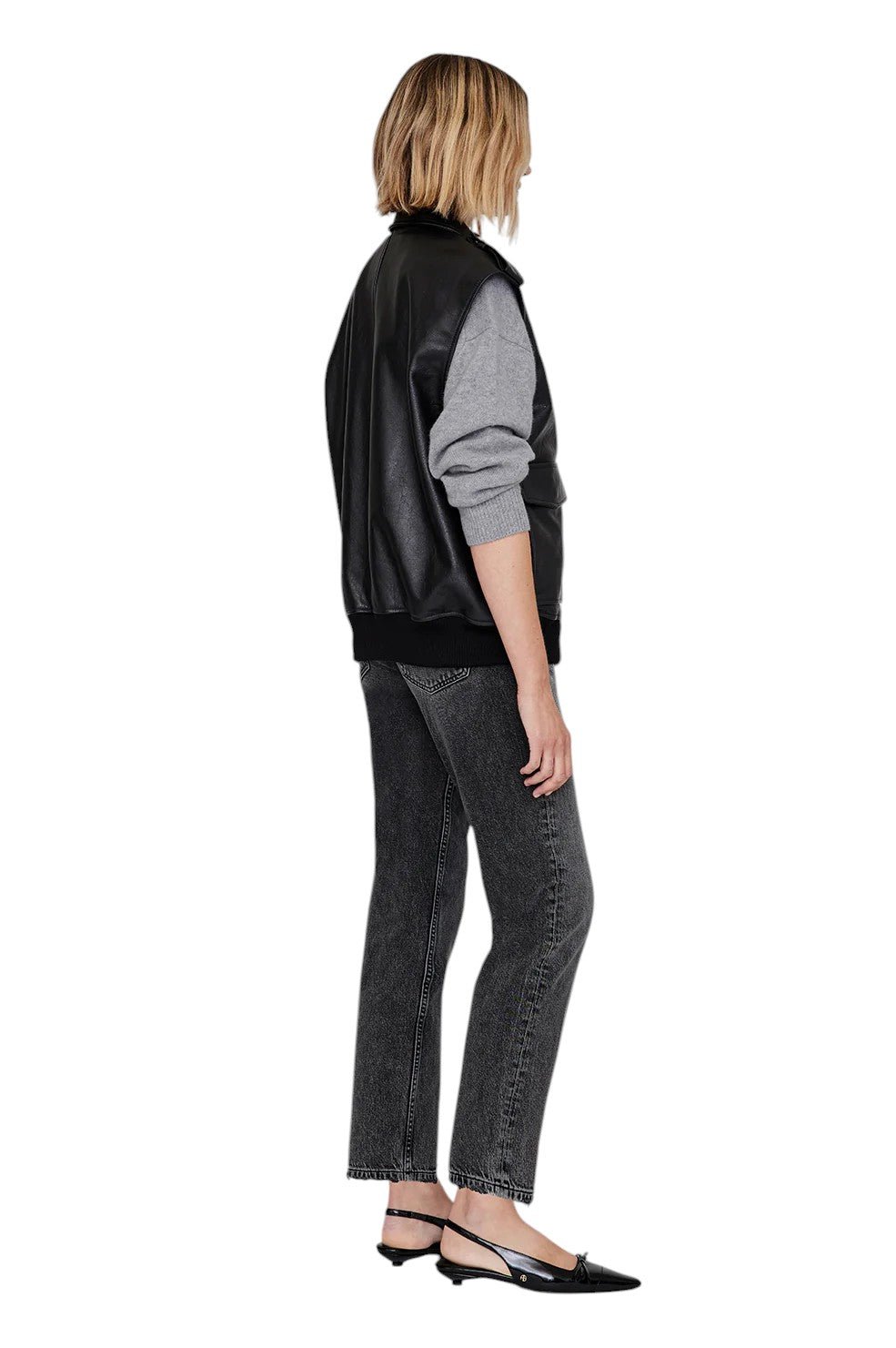 Sonnie Vest - Black Leather - Image 3