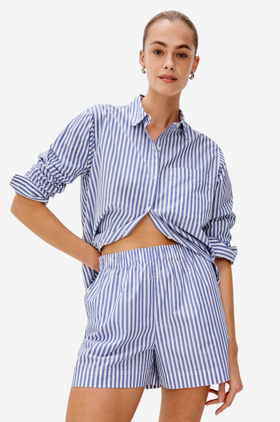 Rocky Short - Mariner White Stripe