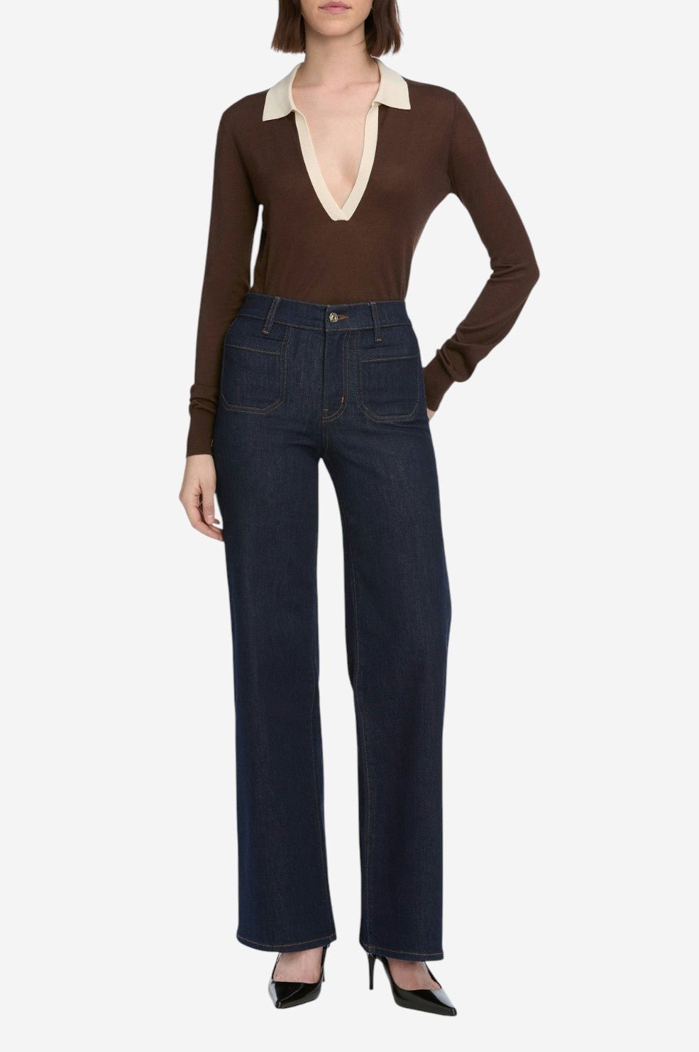 Le Slim Palazzo Modernist Pocket - Rinse