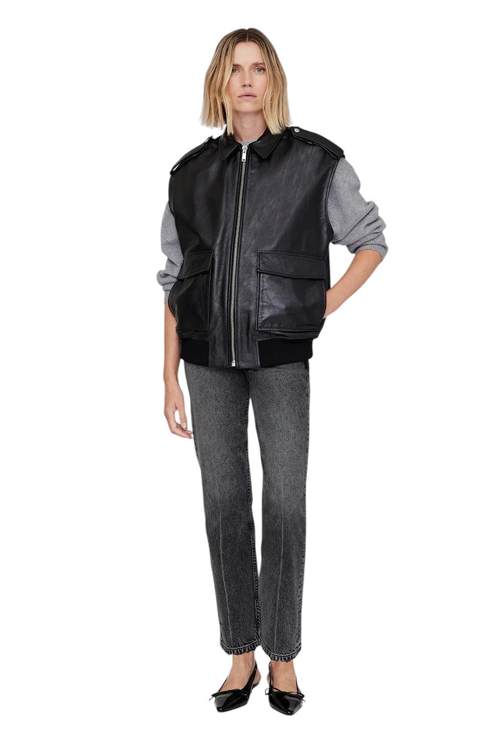 Sonnie Vest - Black Leather - Image 5