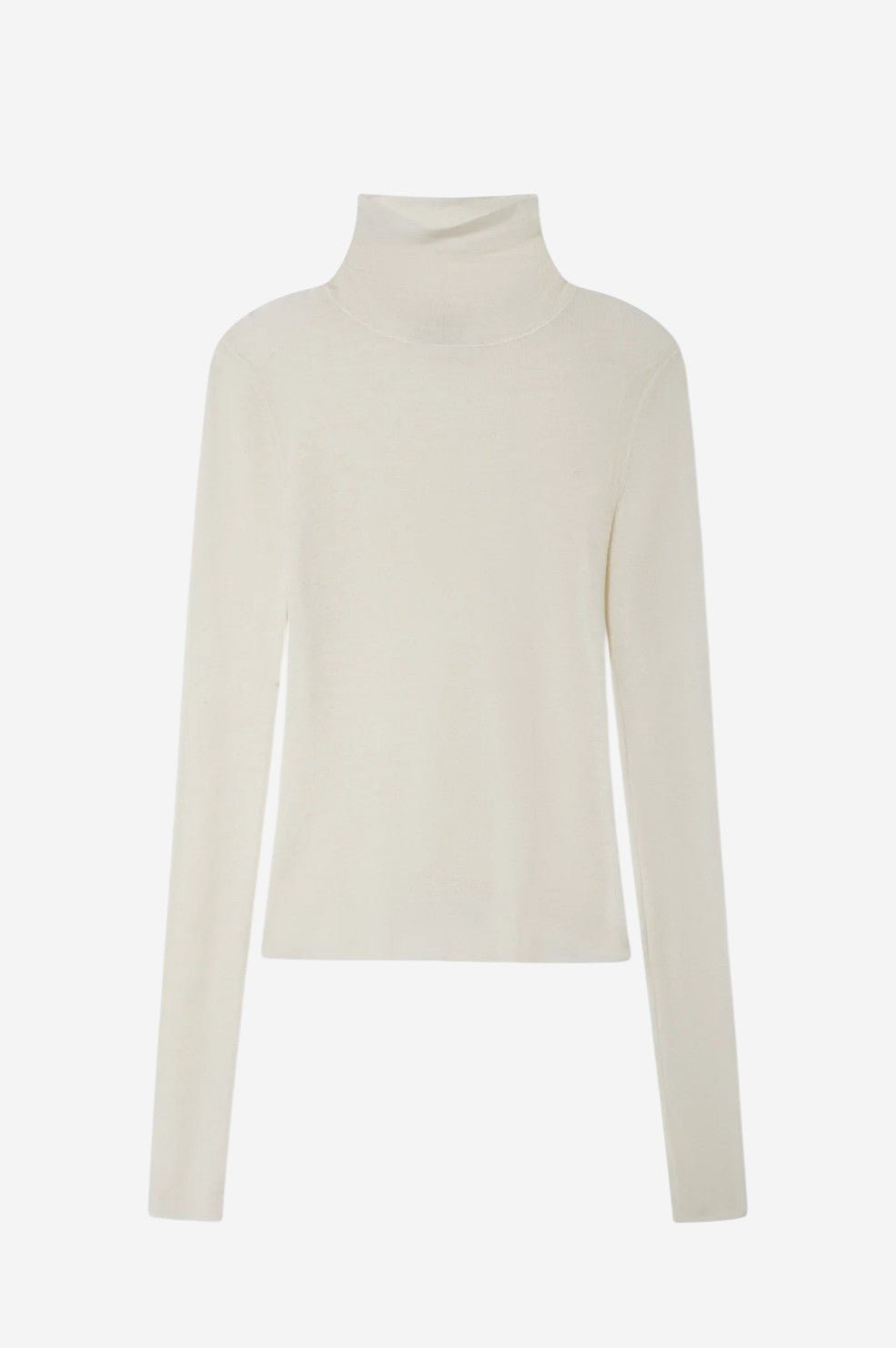 Superfine Cashmere Blend Turtleneck - White - Image 4