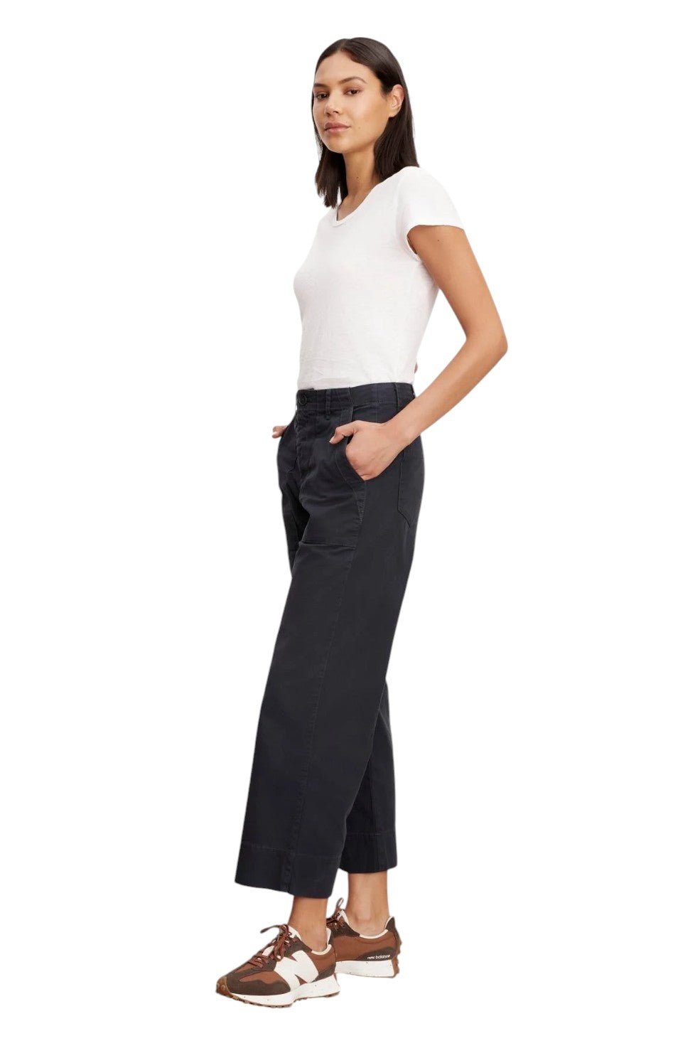 Mya Cotton Canvas Pant - Ash - Image 2