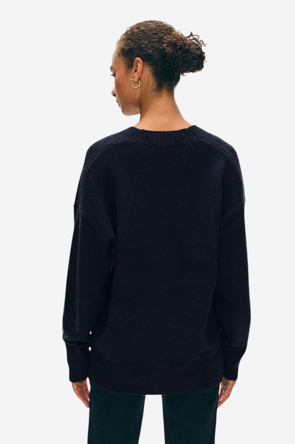 Cashmere Luxe Pocket Cardigan - Deep Navy - Image 3