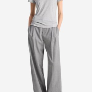 Essential Pima Cotton Crew Neck T-Shirt - Heather Grey