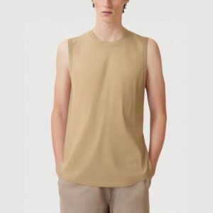 New summer cotton round neck vest