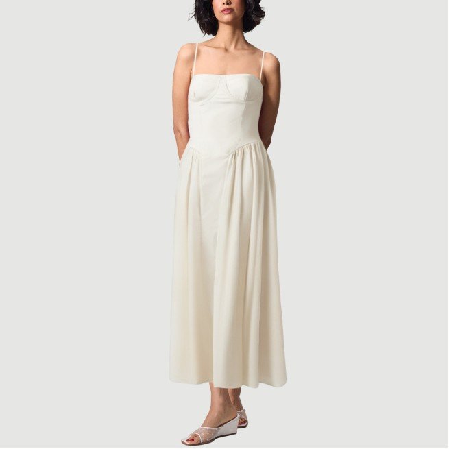 Blue sailor round neck sleeveless zipper dress - Image 6