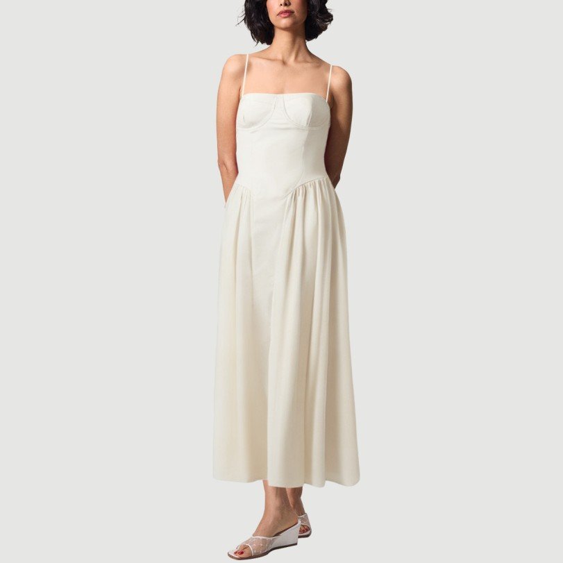 Blue sailor round neck sleeveless zipper dress - Image 5