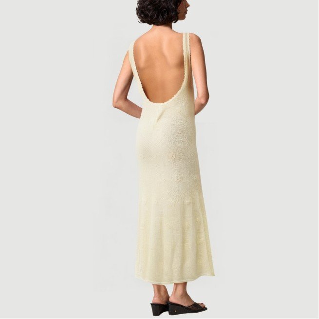 Elegant crocheted hollow knitted long skirt - Image 4